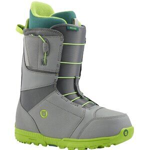 Brand New Burton Moto Snowboard Boots!  US 12 Euro 46  Gray & Green  Speed Lace